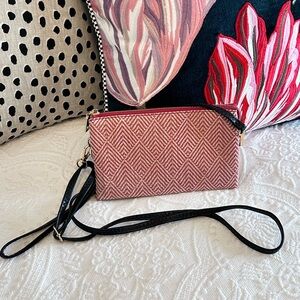 NWOT Jen & Co. Riley Crossbody Bag Geometric Diamond Pattern